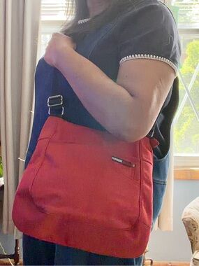 Tommy Hilfiger Vintage Logo red Denim Shoulder Purse